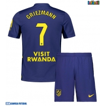 Camisa de Futebol Atletico Madrid Antoine Griezmann #7 Equipamento Secundário Infantil 2025-26 Manga Curta (+ Calças curtas)